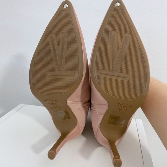 [VIZZANO] Nobuck Nice Glam ROSA heel bootie. Size 7. - Picture 11 of 15